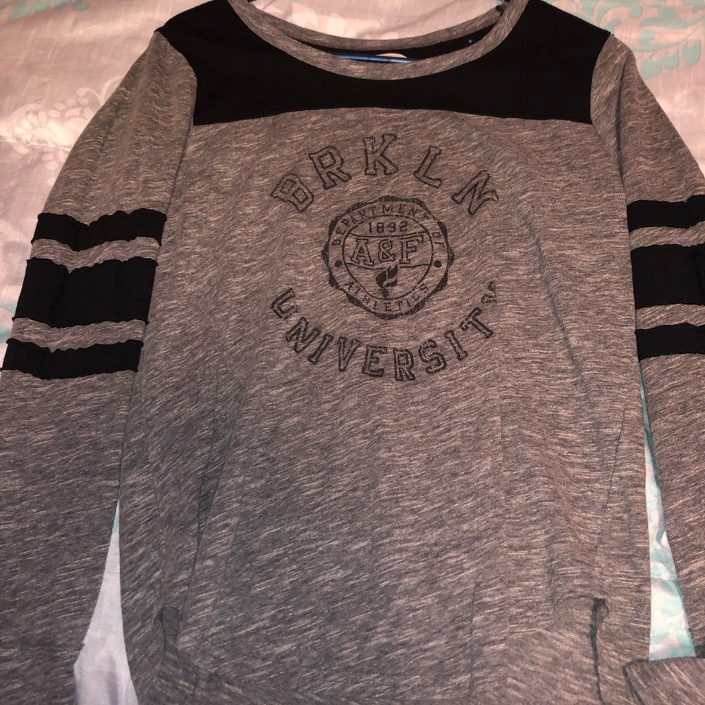 abercrombie and fitch grey shirt
